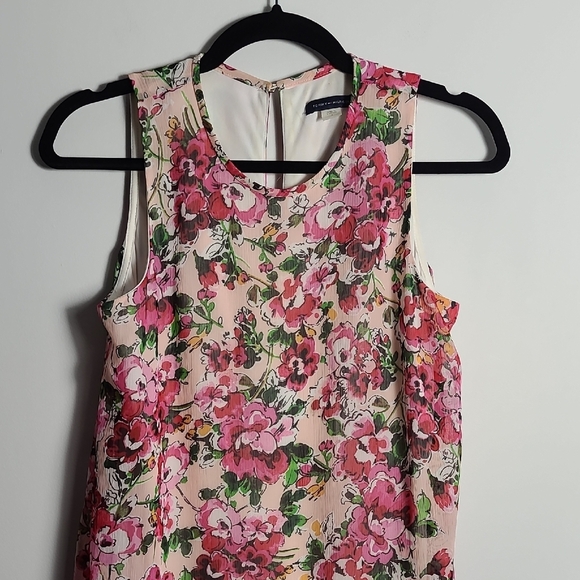 TOMMY HILFIGER Floral Sleeveless Multicolor Shift Dress Size 4 - Picture 7 of 14